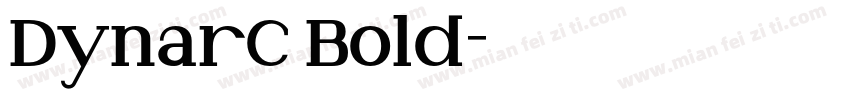 DynarC Bold字体转换